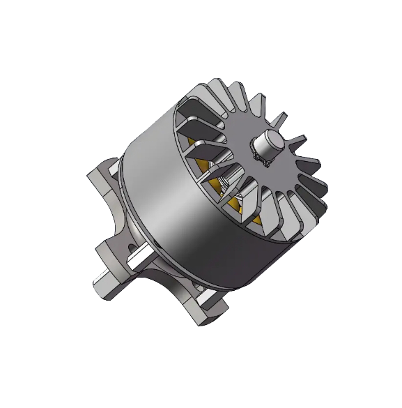 Motor DC Tanpa Sikat untuk Peralatan Digital Seri WO49 Diameter 49mm