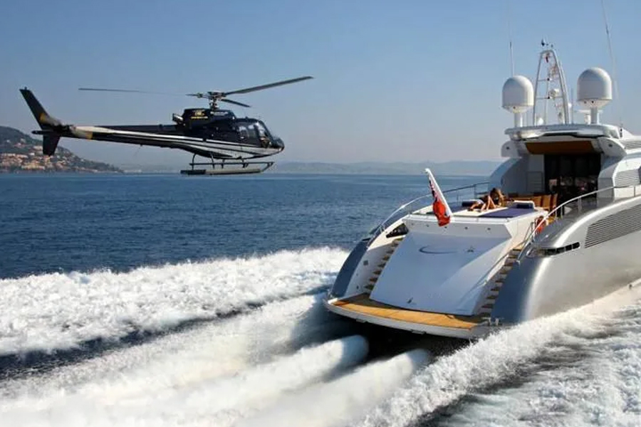 Pesawat terbang dan kapal pesiar